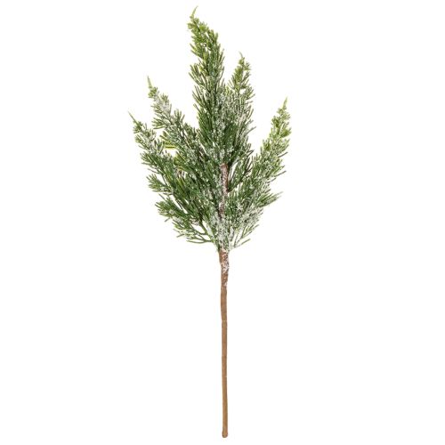 Kunstmatig met sneeuw bedekte dennentak voor bloemstukken en adventsdecoraties, 40 cm, 3 stuks | Floristik24.nl
