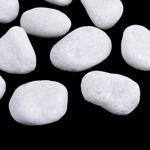 Floristik24 Kiezels in het net Wit 2,5 cm - 4 cm 1 kg