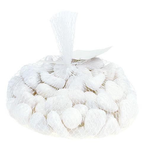 Floristik24 Kiezels in het net Wit 2,5 cm - 4 cm 1 kg