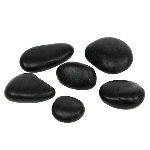 Floristik24 Kiezels zwart 4cm - 7cm 1kg