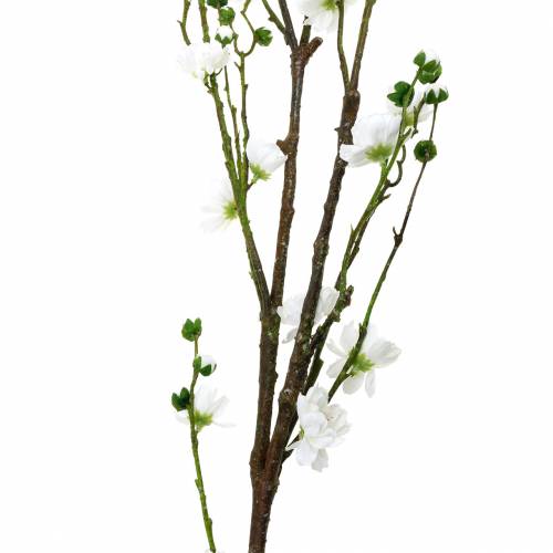 Floristik24 Kersenbloesem tak witte kunstmatige decoratieve tak kersenbloesem lente decoratie