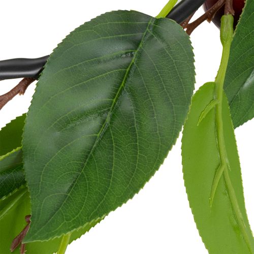 Artikel Kunstmatige slinger met kersen. Perfect voor een natuurlijke kamerdecoratie. Bloemenlook. 160 cm.