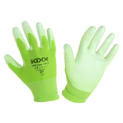 Artikel Kixx tuinhandschoenen maat 7 lichtgroen, lime