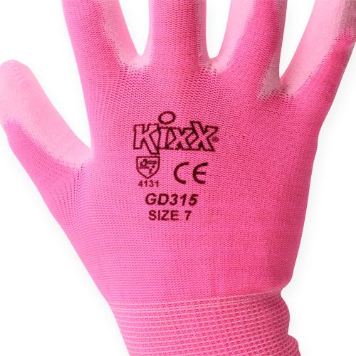 Artikel Kixx tuinhandschoenen maat 7 roze, roze