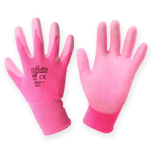 Kixx tuinhandschoenen maat 8 roze, roze