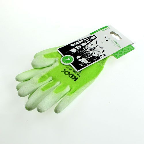 Artikel Kixx tuinhandschoenen lichtgroen, lime maat 10