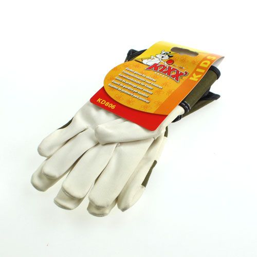 Artikel Kixx kinderhandschoenen maat 6 groen, wit