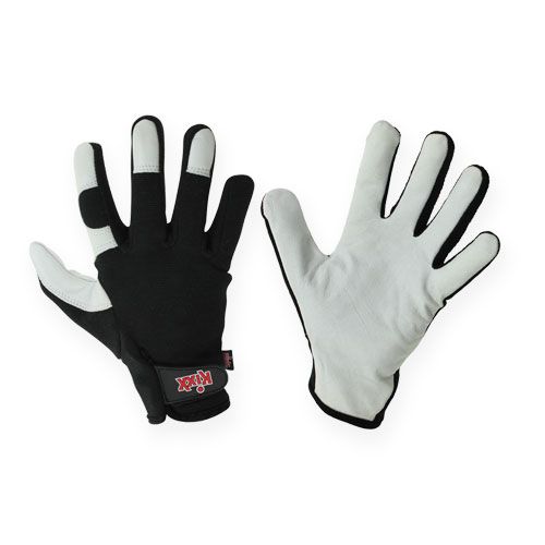 Floristik24 Kixx Lycra Handschoenen Maat 8 Zwart, Lichtgrijs