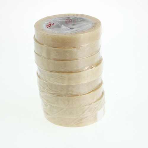 Floristik24 Plakband 12mm x 66m PVC neutraal 12 st