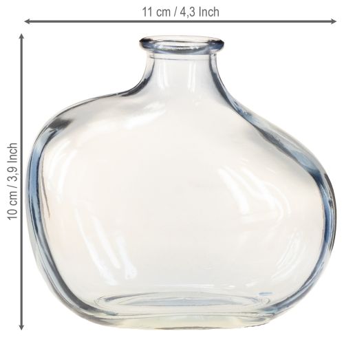 Artikel Kleine glazen vaas helder modern mini vaas glas 11×6×10cm 3 stuks