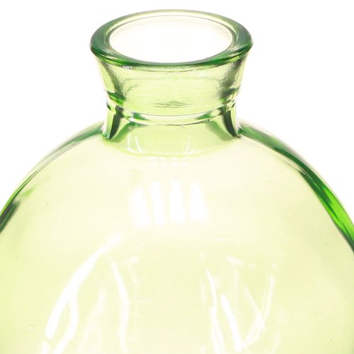 Artikel Kleine glazen vazen, bolvormige minivaasjes, groen, Ø7,5cm, H9cm, 6 stuks