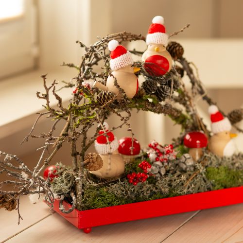 Artikel Kleine hemlock kegels decoratieve natuurkegels Advent 3-4cm 100g