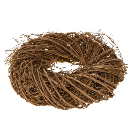 Artikel Kleine krans van twijgjes, decoratieve krans van natuurlijke iep, Ø25cm
