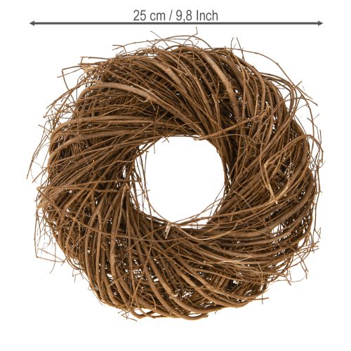 Artikel Kleine krans van twijgjes, decoratieve krans van natuurlijke iep, Ø25cm