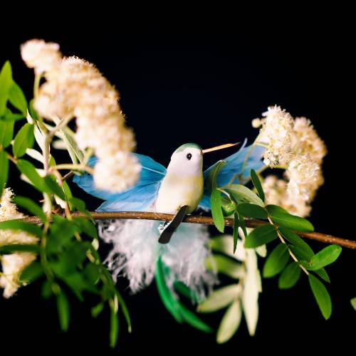 Floristik24 Kolibri assortiment op de clip 17cm 12st