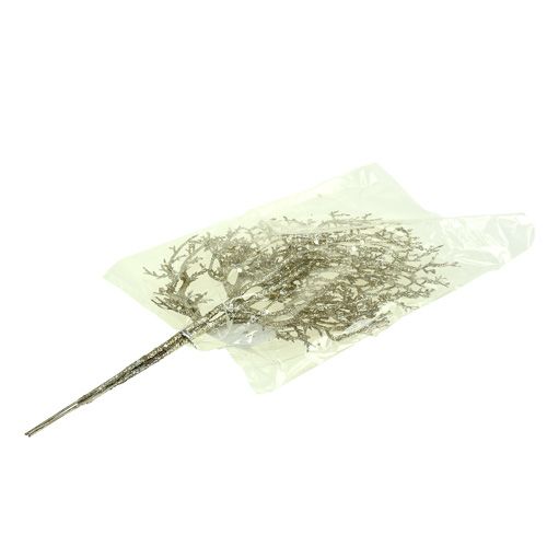 Artikel Koraaltak met mica licht goud 3st