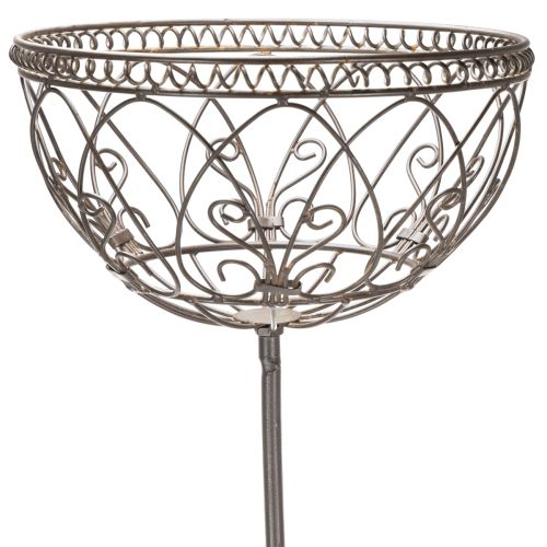 Metalen tuinmand, decoratief item in vintage stijl voor stijlvol gebruik buitenshuis, 95 cm