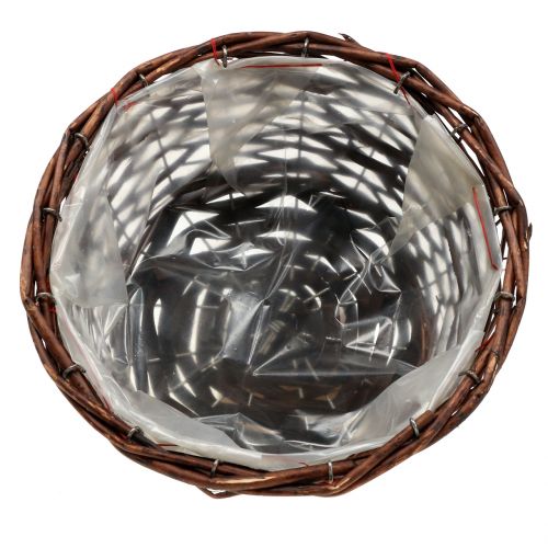 Floristik24 Ronde mand voor het planten van de natuur Ø25cm