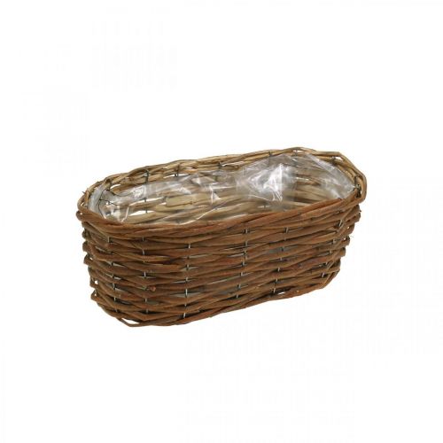 Floristik24 Bloemenmand, plantenmand, bloemendecoratie naturel L31cm H11.5cm