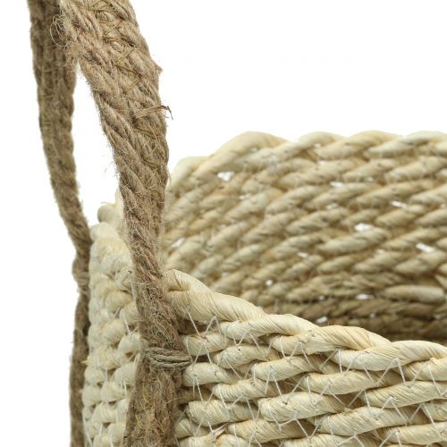 Floristik24 Sisal mand Ø37 / 30 / 25cm 3st