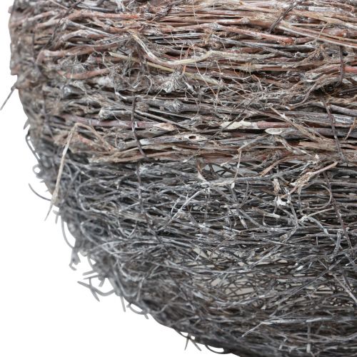 Floristik24 Mand met handvat plantenmand whitewashed 40/34/27cm set van 3