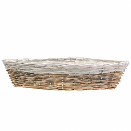 Floristik24 Mand boten wit, natuur 55cm x 17cm