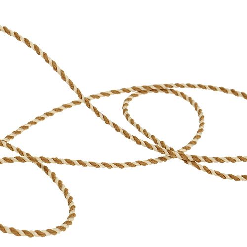 Floristik24 Koord crème-karamel 1mm 25m