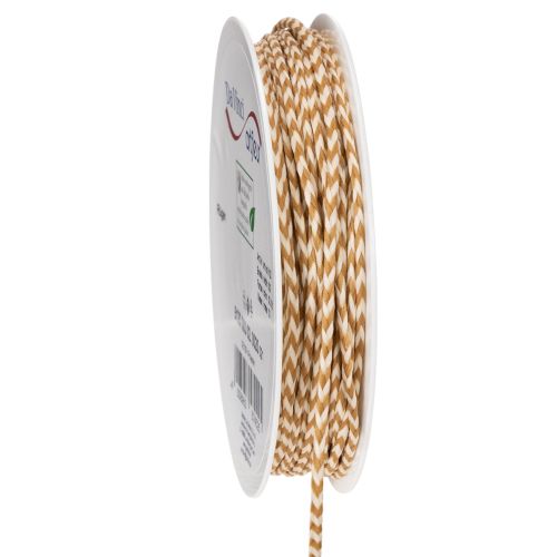 Cadeaulint, tweekleurig koord, 3 mm, 20 m