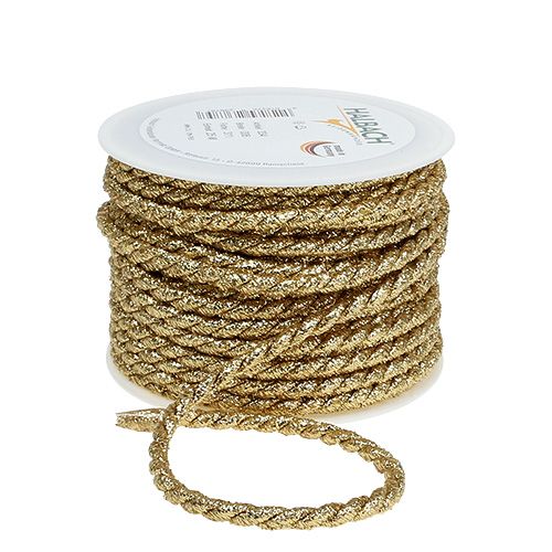 Goud koord 6mm 25m