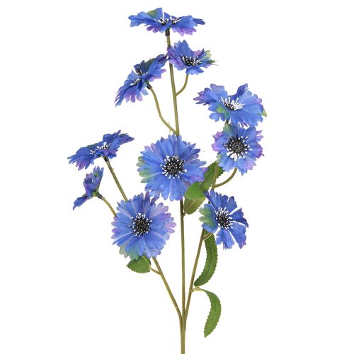 Floristik24 Korenbloem Kunstweide Bloemen in Blauw 55cm 6st