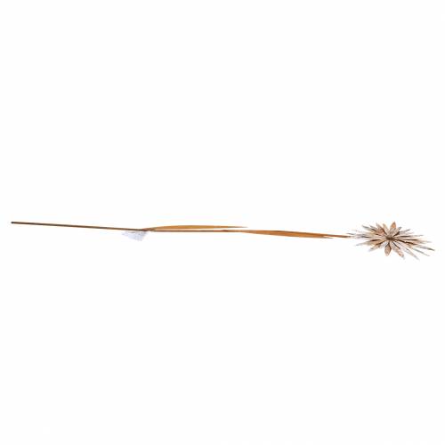 Floristik24 Tuinplug korenbloem patina metaal wit Ø18cm H88cm