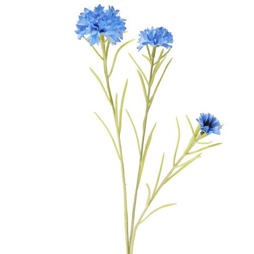 Korenbloemen kunstblauw kunstbloemen zomer 85cm 3st