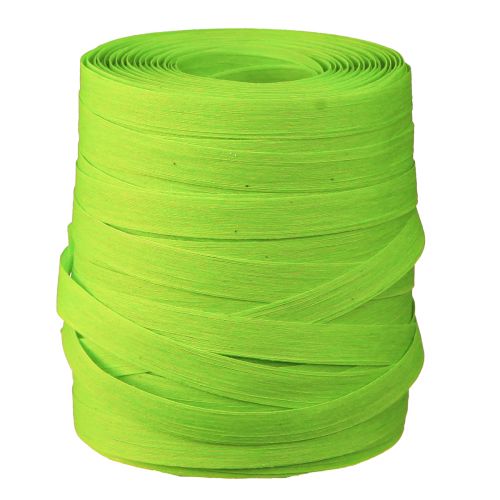 Artikel Krullint katoen duurzaam lint groen 10mm 100m