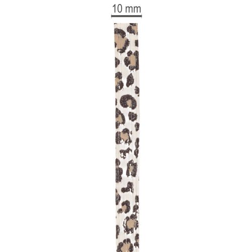 Cadeaulint met luipaardprint voor creatieve decoratie, krullint 10 mm 100 m | Floristik24.nl
