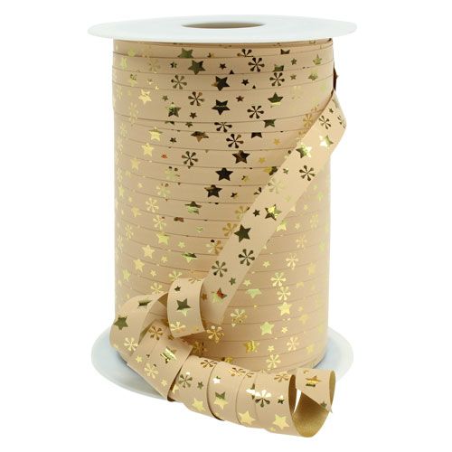 Floristik24 Lint poly lint kerstmotief B10mm 150m