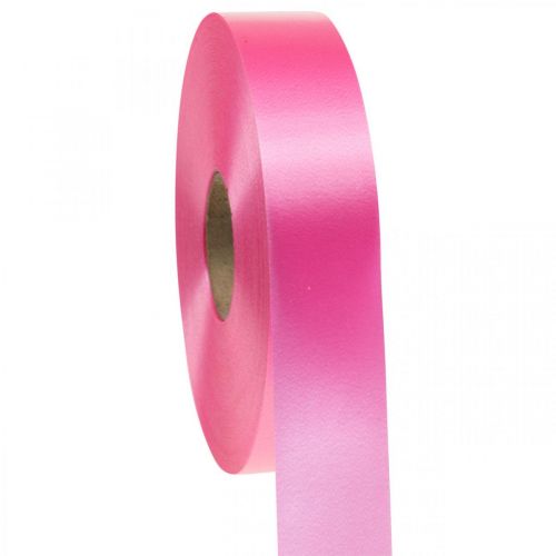 Decoratief lint krullint roze 30mm 100m