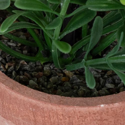 Artikel Kunstplant in een bloempot met realistische textuur voor binnengebruik en decoratie, 18 cm, 3 stuks