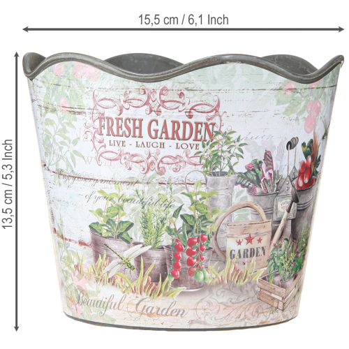 Artikel Kruidenpot bloempot kunststof Fresh Garden H13.5cm 2st