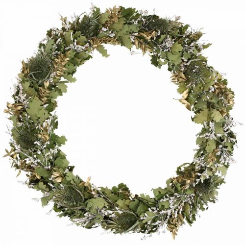 Artikel Kerstkrans droogkrans eiken kaart distel Ø45cm