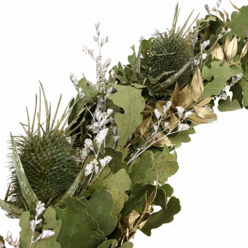 Artikel Kerstkrans droogkrans eiken kaart distel Ø45cm