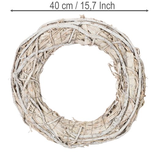Grote deurkrans met takken, decoratie van 40 cm. | Floristik24.nl