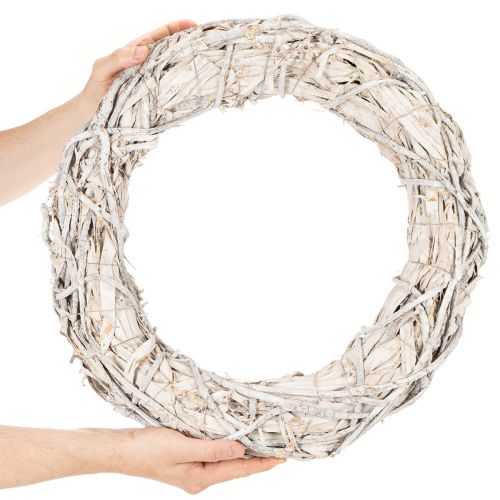Ronde takkenkrans voor knutselen en decoreren, deurkrans 50 cm | Floristik24.nl