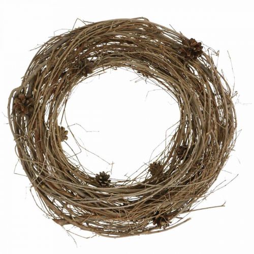 Floristik24 Takjeskrans iep naturel krans deco krans natuur Ø45cm