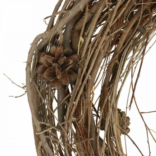 Floristik24 Takjeskrans iep naturel krans deco krans natuur Ø45cm