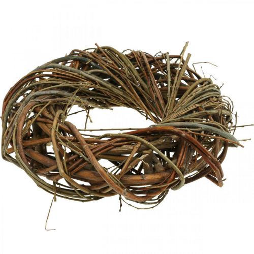 Floristik24 Krans wilgen deur krans wilgen krans decoratieve krans natuur Ø30cm H8cm