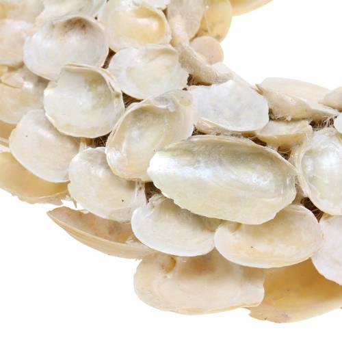 Floristik24 Krans met schelpen naturel glanzend Ø30cm