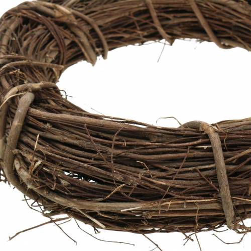 Floristik24 Decoratieve kranswilg Ø25cm naturel deurkrans of wandkrans