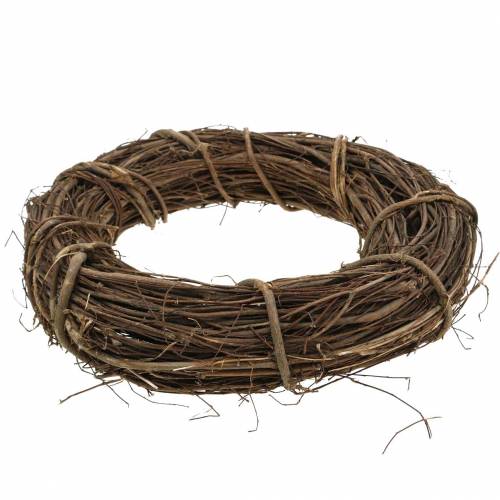 Floristik24 Decoratieve kranswilg Ø25cm naturel deurkrans of wandkrans