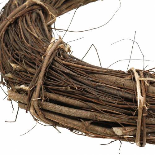 Floristik24 Decoratieve kranswilg Ø30cm naturel deurkrans of raamkrans