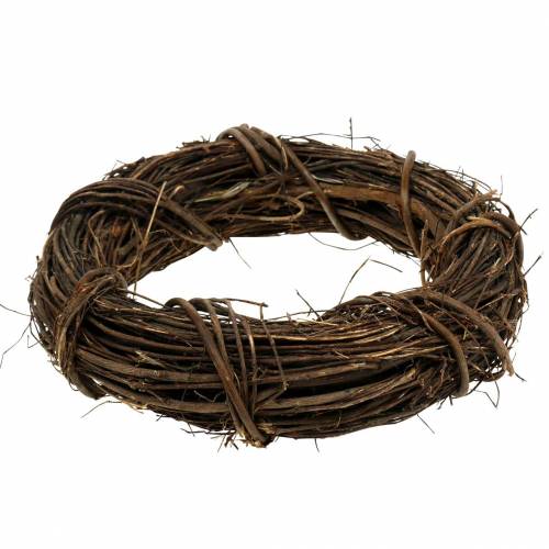 Floristik24 Decoratieve kranswilg Ø20cm naturel deurkrans of wandkrans